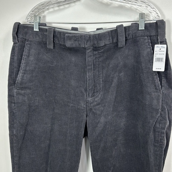 Brooks Brothers Men’s Gray Corduroy Dress Pants Regular size 38/30.NWT. - Picture 2 of 11